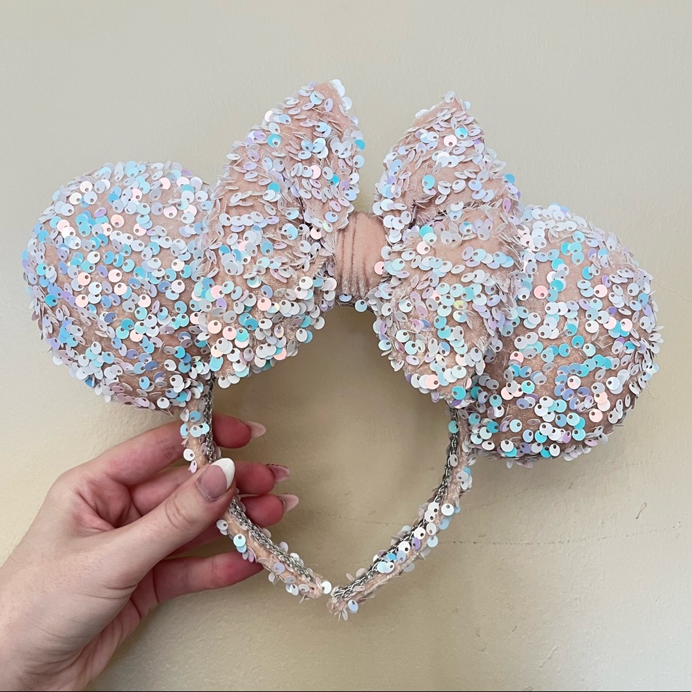 Nude with Blue Iridescent Mouse Ears